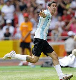 Foto Juan Roman Riquelme Botin De Oro Argentina 1 0 Nigeria