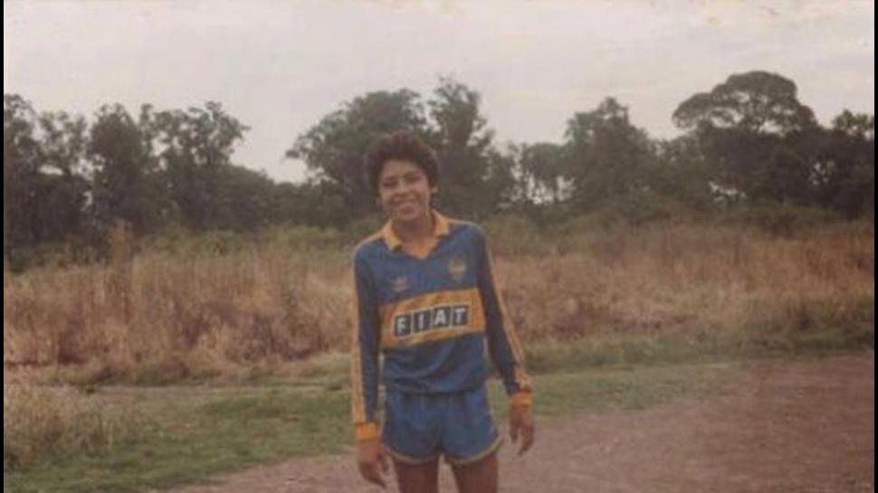 Riquelme con camiseta de Boca Juniors