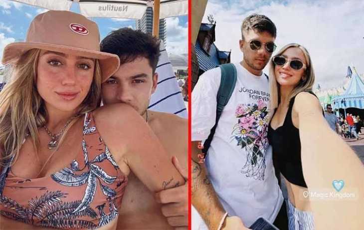 A dónde se fueron de vacaciones Morena Beltrán y Lucas Blondel, su novio, el defensor de Boca