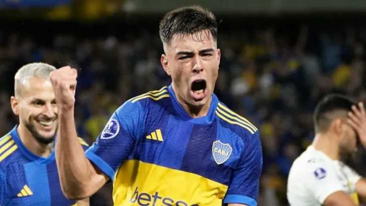 Aaron Anselmino, la joya de Boca que buscan cinco gigantes de Europa y anotó el gol ante Sportivo Trinidense