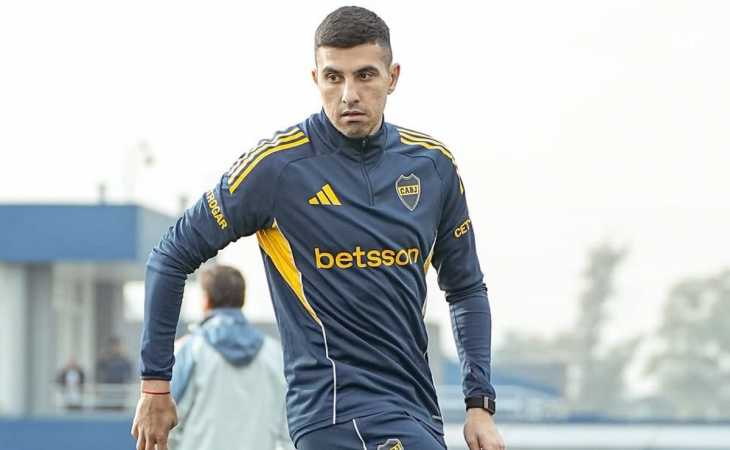 Alivio para Russo: Rodrigo Battaglia volvió a entrenar a la par en Boca