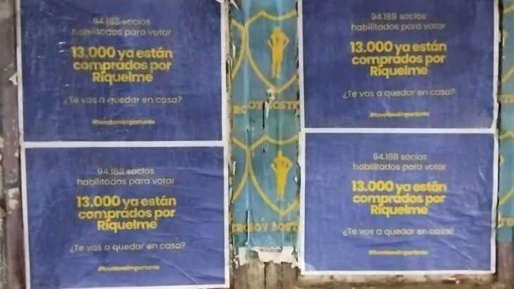 Aparecieron carteles en La Boca en la previa de las elecciones