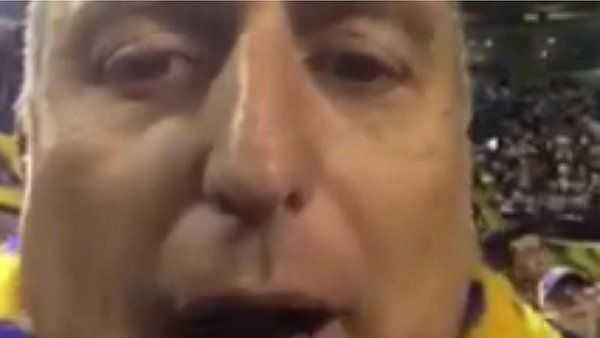 Así celebró un hincha el pase a semifinales de la Copa