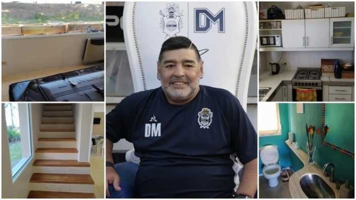 Así es la casa donde pasó sus últimos días Diego Armando Maradona