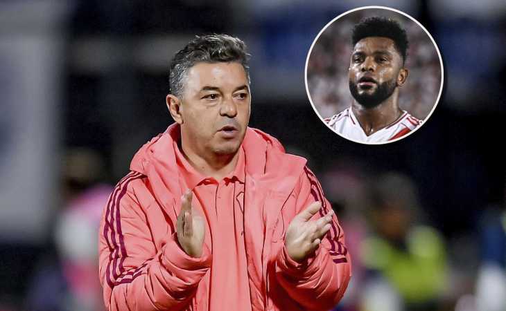 Atento, Gago: Gallardo y su charla con Miguel Ángel Borja antes del Superclásico