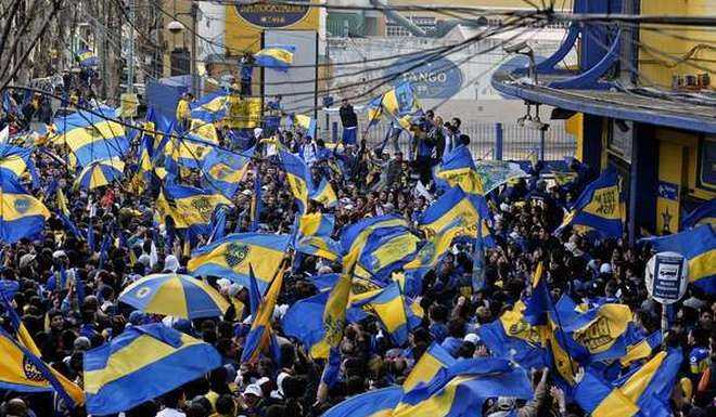 Banderazo en La Boca