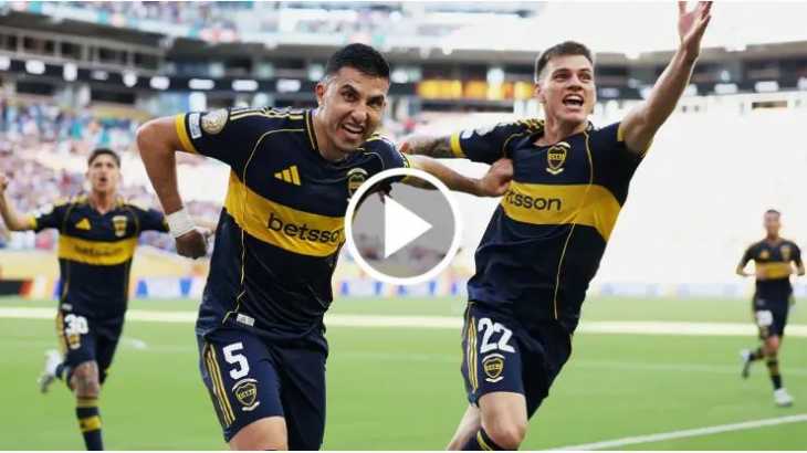 Boca cacheteó a Benfica: los goles de Merentiel y Battaglia para el 2-0