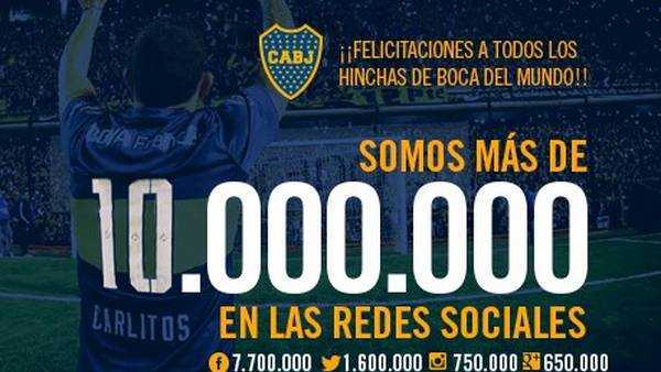 Boca, campeón en las redes sociales