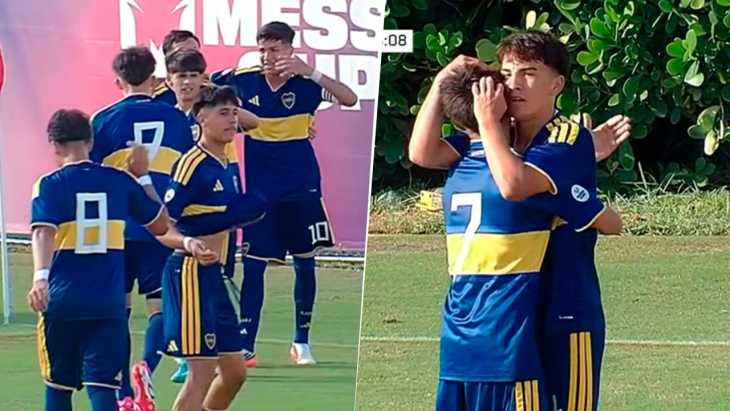 Boca goleó 3-0 al Manchester City en su debut en la Messi Cup
