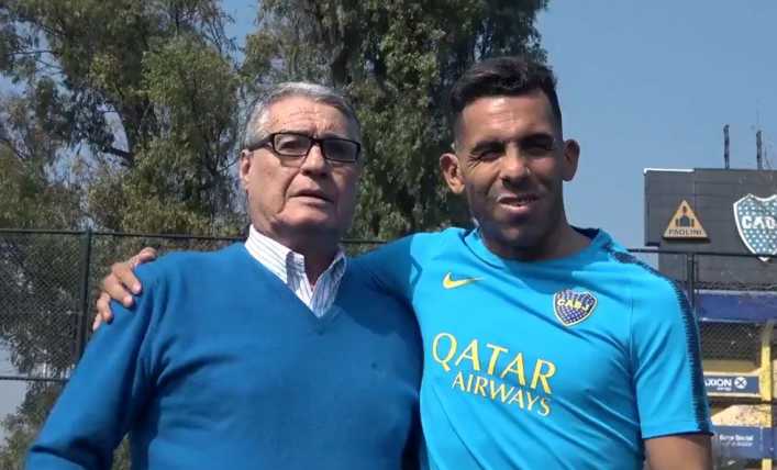 Boca homenajeó a Rojitas en un imperdible video junto a Tevez
