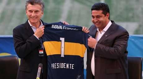 Boca Juniors rindió homenaje a Mauricio Macri