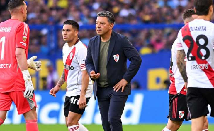 Boca los destrozó: Gallardo borró en River a Paulo Díaz y Miguel Borja tras la paliza