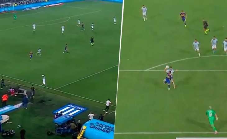 Boca reclamó por dos jugadas en el partido ante Racing: un penal y la jugada previa al primer gol