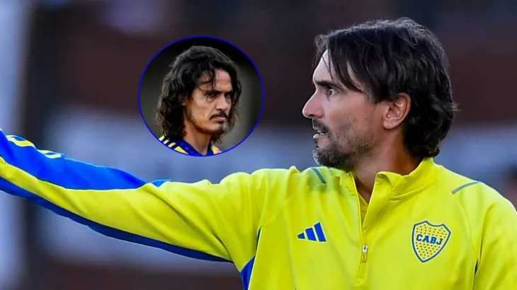 ¿Boca recupera a Cavani? Martínez explicó si vuelve ante Defensa y Justicia