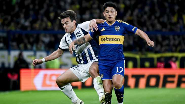 Boca venció 2-1 a Talleres y quedó en lo más alto de la tabla anual