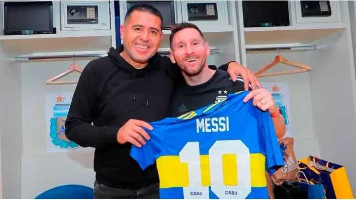 BOMBAZO: Messi respondió si se pondrá la camiseta de Boca en la despedida de Riquelme