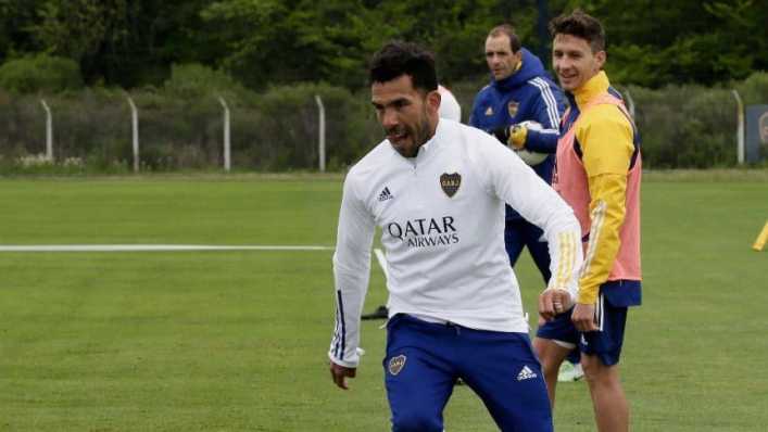 Carlos Tevez, enfocado en el partido ante Caracas