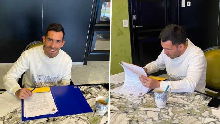 Carlos Tévez renueva con Boca Juniors