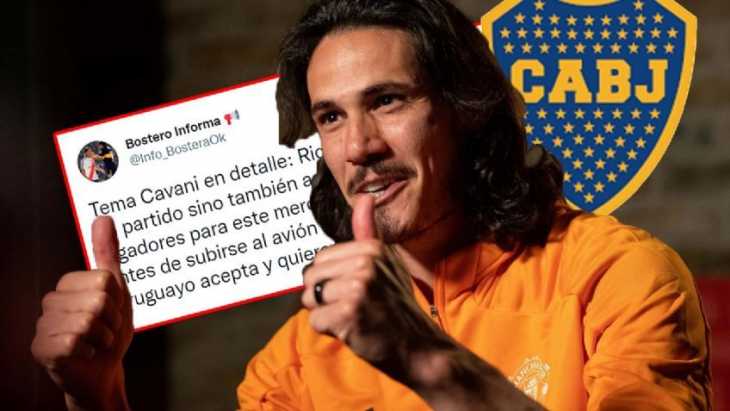 ¿Cavani a Boca? De dónde surgió el rumor de un supuesto sí a Riquelme