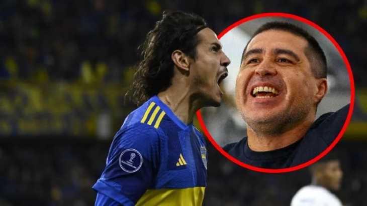 Cavani reveló detalles de su relación con Riquelme desde su llegada a Boca