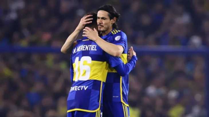 Cavani reveló su comentario a Merentiel justo antes de la jugada del gol