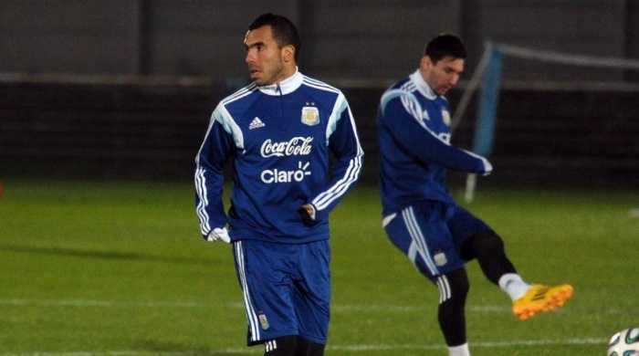 Con Messi y Tévez, la selección argentina ya trabaja en Estados Unidos