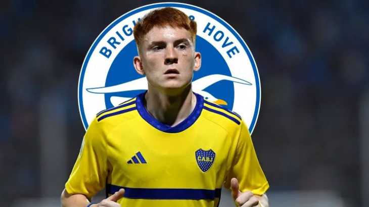 Confirmado: Valentín Barco se va de Boca y jugará en el Brighton