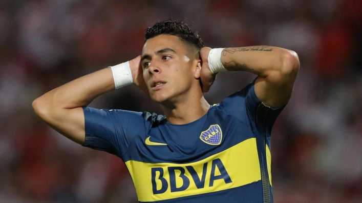 Cristian Pavón tiene una molestia y está en duda