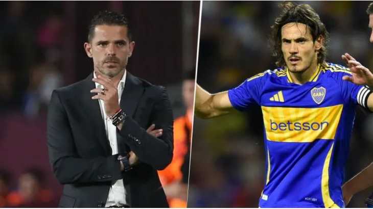 Cuál fue el verdadero motivo de Gago para sacar a Cavani en Boca ante Unión: Llegó tarde