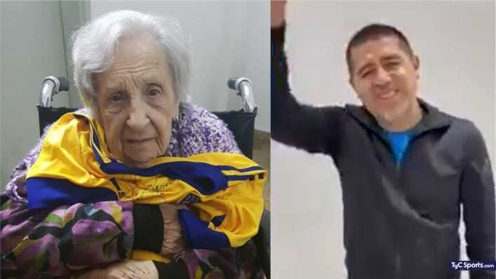 Cumplió ¡104 años! y Riquelme le mandó su camiseta