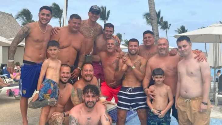 Darío Benedetto, Marcos Rojo y Marcelo Weigandt, los jugadores de Boca que vacacionan juntos