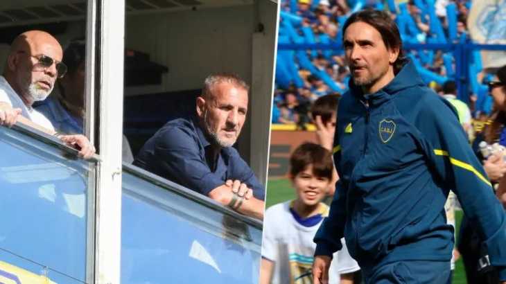 Diego Martínez y un gesto que hizo ruido en la dirigencia de Boca: Lo toman como un mensaje