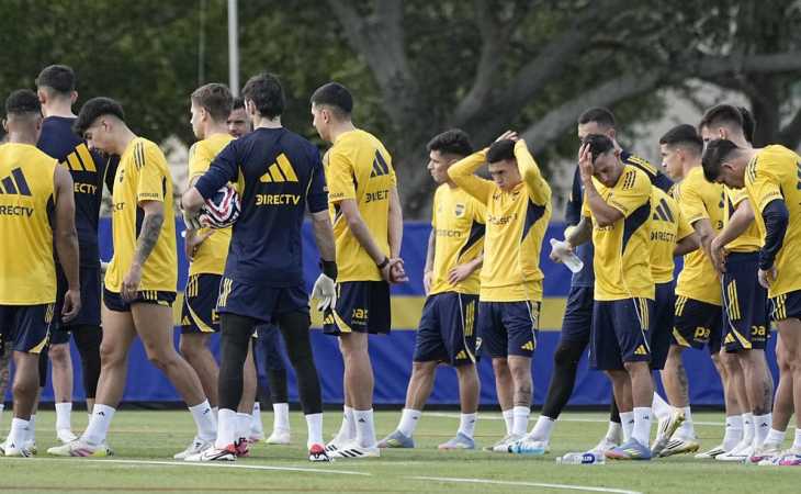 Dos buenas y una mala: la práctica de Boca le sigue generando dudas a Russo