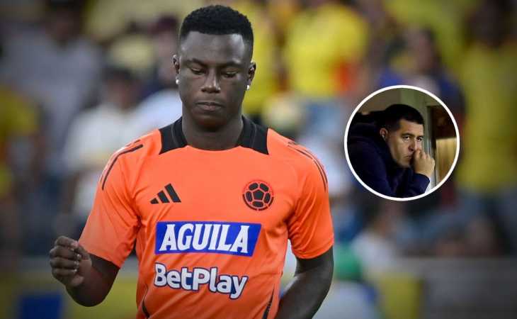 Dos clubes brasileros siguen a Hinestroza: la frase del colombiano a Riquelme que le trae calma a Boca