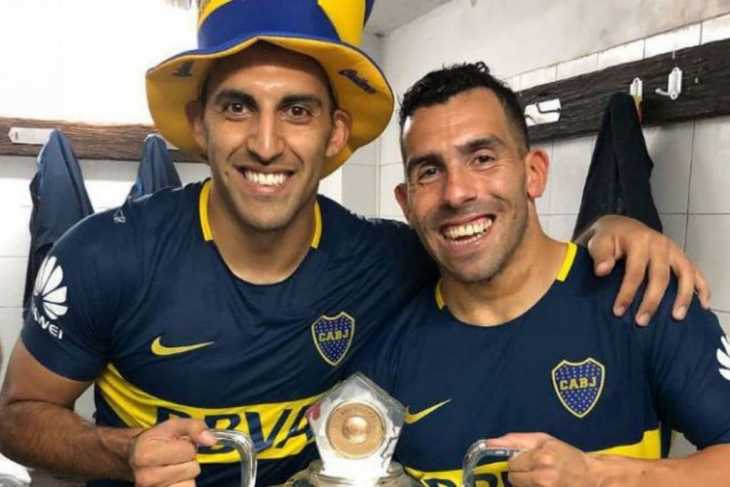 Dos ex Boca Juniors, otra vez juntos: el encuentro entre Wanchope Ábila y Carlos Tevez