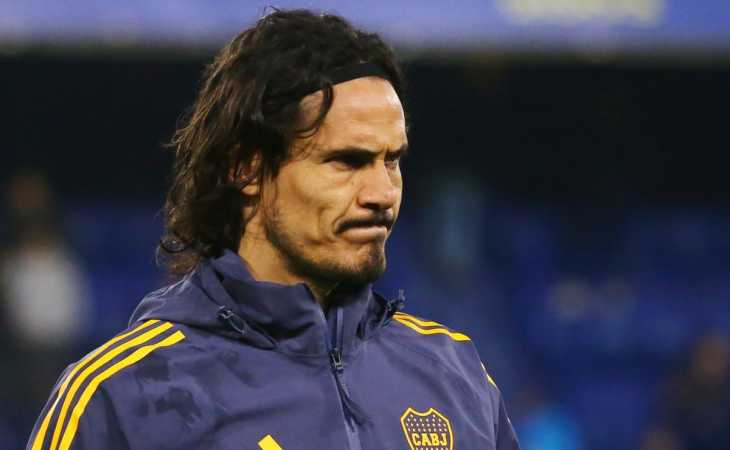 Edinson Cavani no participó del ensayo de fútbol en Boca: ¿no juega el domingo?