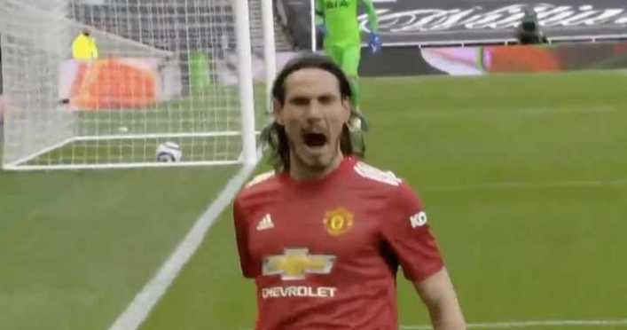 Edinson volvió al gol en el United y los hinchas xeneizes estuvieron pendientes de él