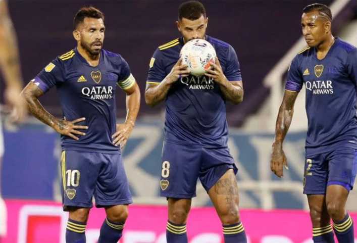 Edwin Cardona, su hijo de 7 años y Carlos Tevez. ¡Así nació el golazo de tiro libre!