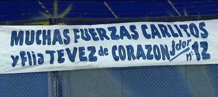 El agradecimiento de Tevez por el trapo en la Bombonera