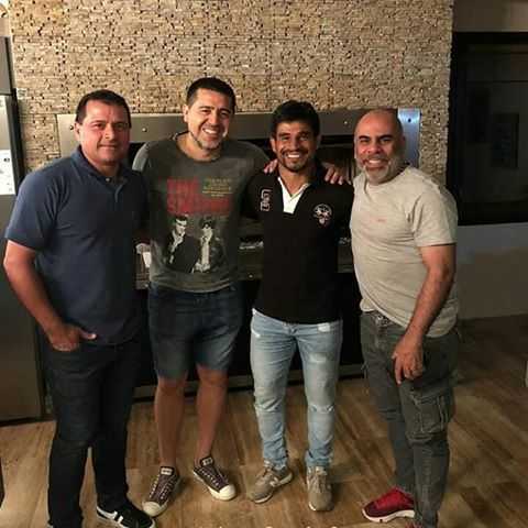 El asado 100% bostero que organizó Riquelme