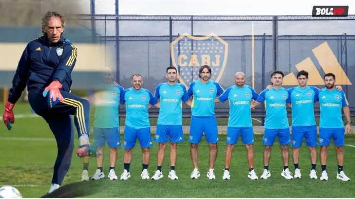 El ausente en la foto del cuerpo técnico de Boca: ¿qué pasó con Fernando Gayoso?