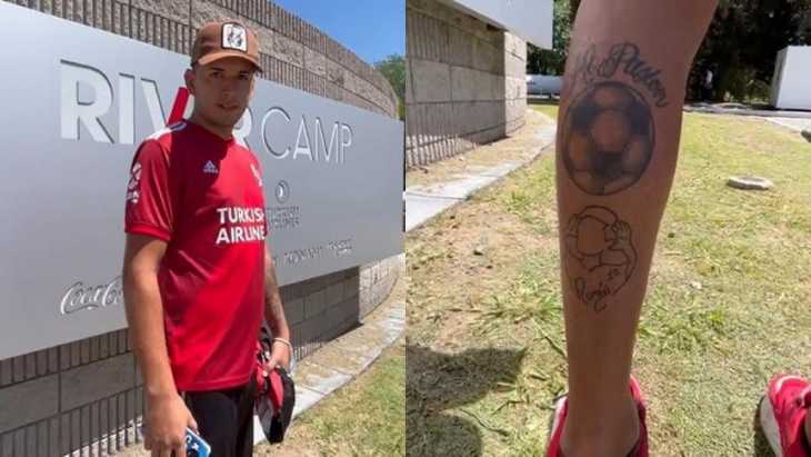 El Bover viviente: un fanático de River tiene tatuado a... ¡Riquelme!