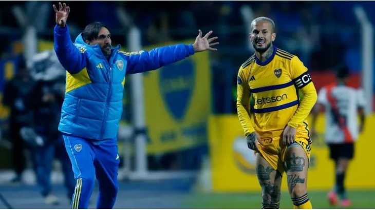 El cruce de Diego Martínez con un periodista para defender a Darío Benedetto