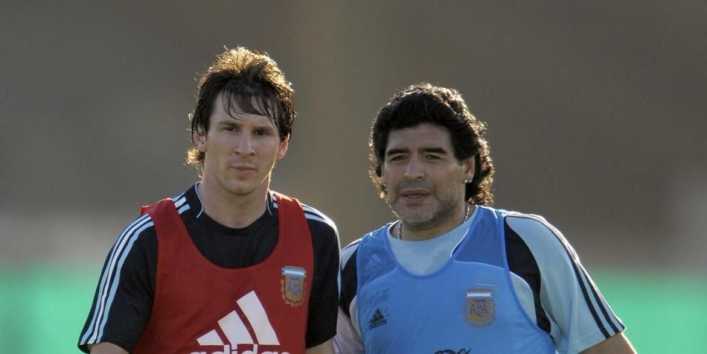 El día que Messi y Maradona jugaron juntos en Argentina
