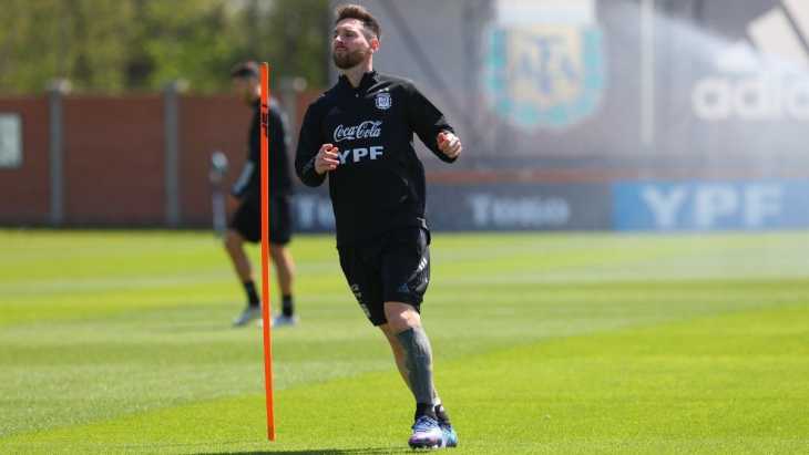 El escandaloso gol en solitario de Lionel Messi en el entrenamiento de Argentina en 2018
