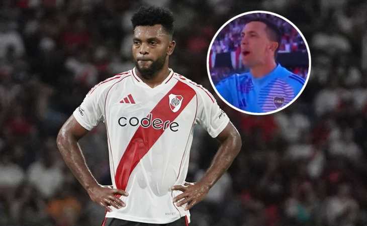 El fuertísimo grito de Agustín Marchesín a Miguel Borja: “Golpeador de nenes”