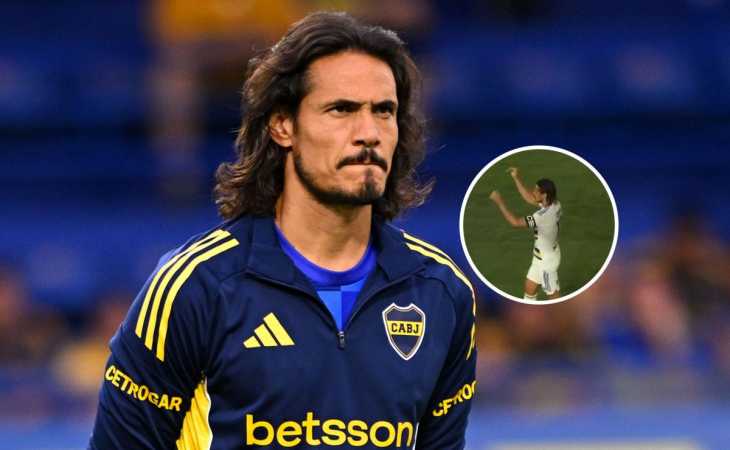 El gesto de Edinson Cavani a la hinchada de Boca en plenos silbidos al equipo