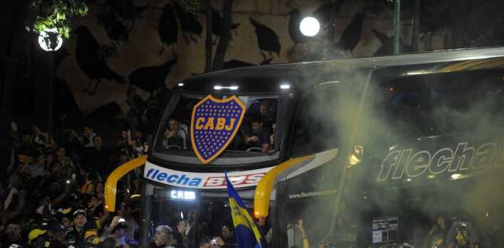 El nuevo micro de Boca, con sistema antivandálico El nuevo micro de Boca, con sistema antivandálico