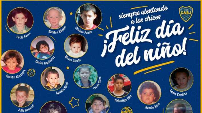 El original saludo de Boca por el Día del Niño