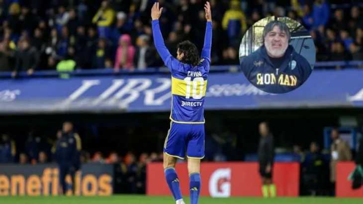 El padre de Riquelme respaldó a Cavani y aseguró que es el distinto de Boca